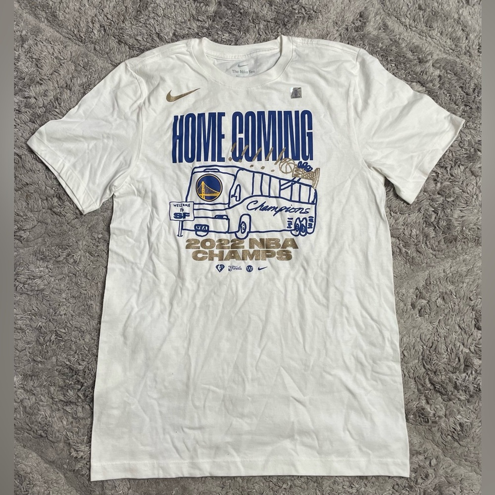 Nike White Golden State Warriors 2022 NBA Finals Champions Celebration Parade T